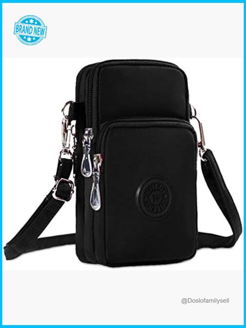 Waterproof Nylon Crossbody Phone Purse Adjustable Strap Lightweight Everyday